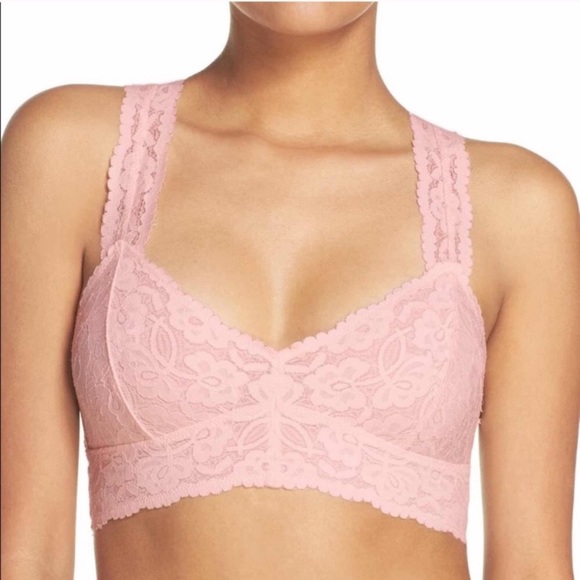 Free People Other - NEW free people galloon lace racerback bralette L